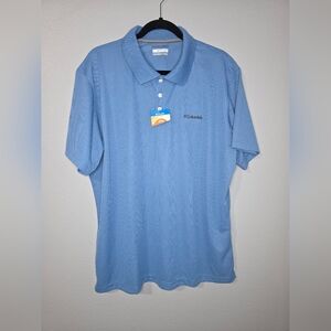 Columbia Men's Blue Polo Shirt. NWT